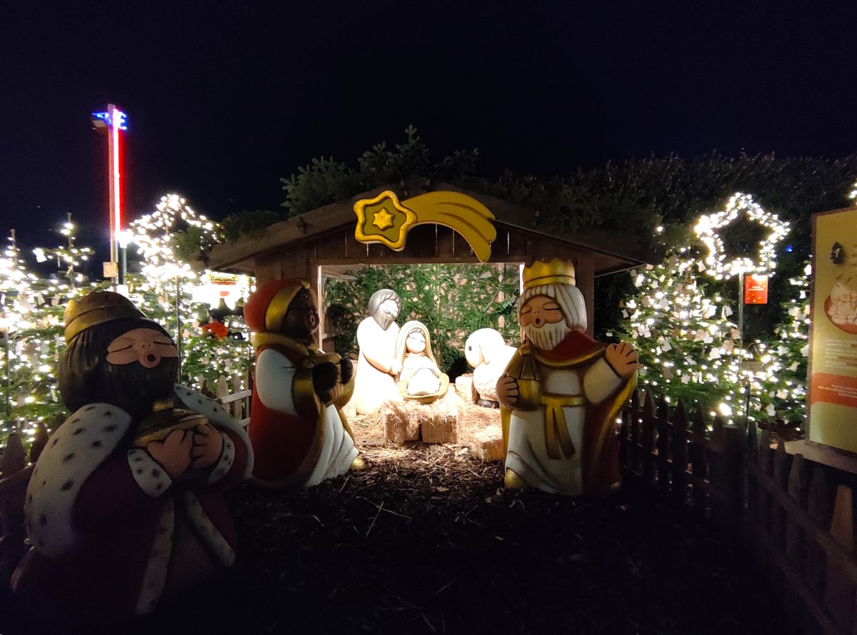 Il Presepe di Thun nella zona del "Mondo Natalizio" a Merano