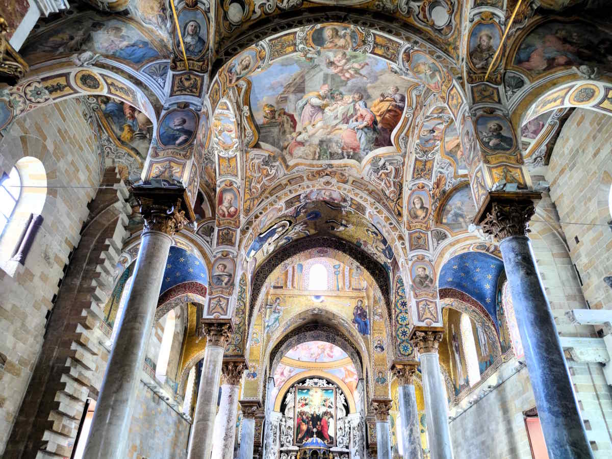 Particolari della Chiesa di Santa Maria dell'Ammiraglio -La Martorana a Palermo