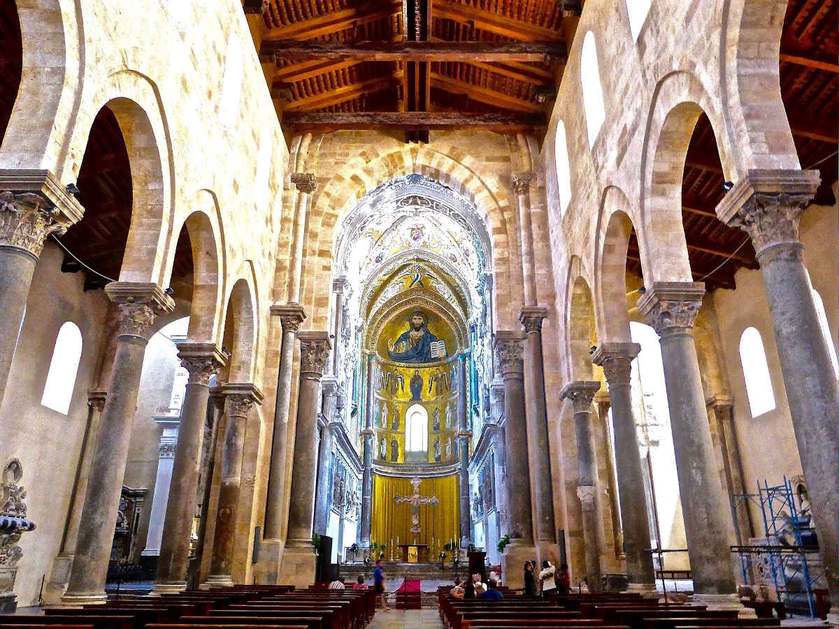 interni del Duomo di Cefalù