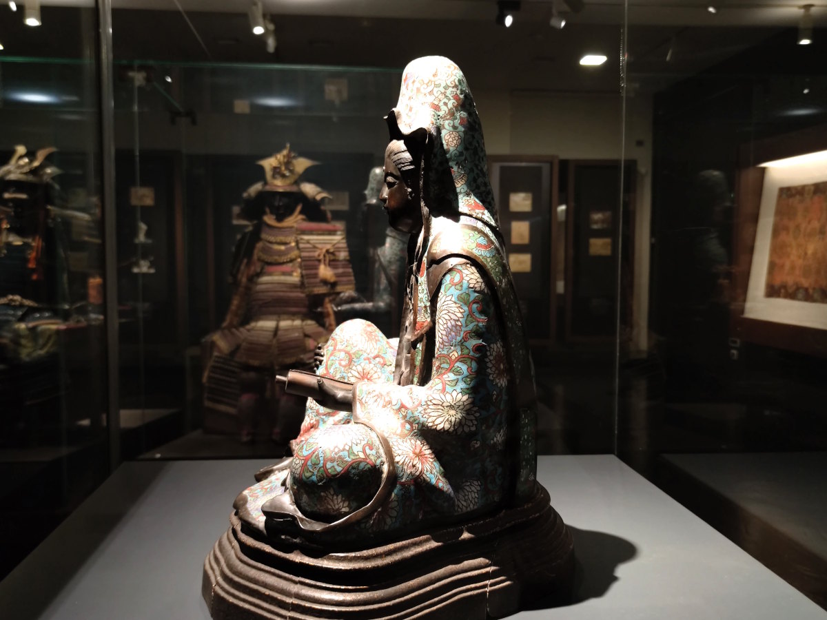 Torino: Statua di Shokannon con sutra al Museo di Arte Orientale - Galleria Giapponese